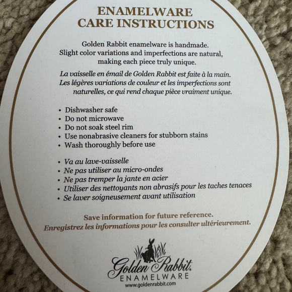 Camping Mugs - Golden Rabbit Enamelware - Picture 4 of 4